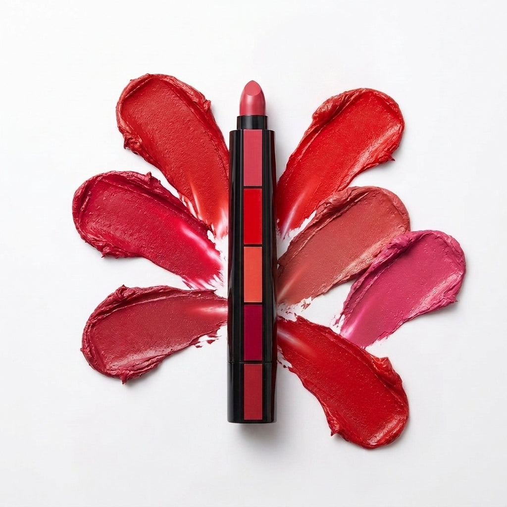 Ma'am Glam 5-in-1 Matte Lipstick Dark Collection - deep matte shades with colour swatches